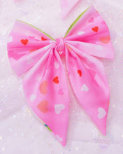 Load image into Gallery viewer, Love Hearts Bow Hair Clip