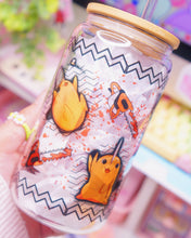 Load image into Gallery viewer, Pochi Chainsaw Dog Glass Can 16oz