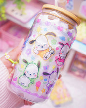 Load image into Gallery viewer, Kawaii White Dog Glasscan Cup 16oz [Made to Order]