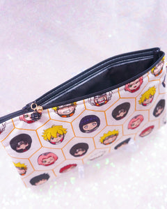 Narut0 Characters Flat Pouch Bag