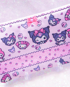 Kawaii Pixel Flat Pouch Bag
