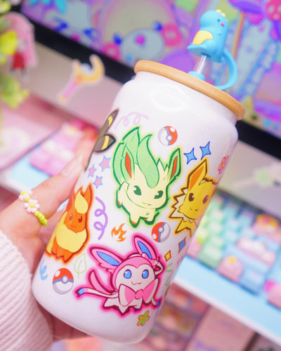 Eeveelution Glass Can 16oz [Made to Order]