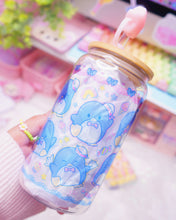 Load image into Gallery viewer, Kawaii Penguin Glasscan Cup 16oz [Made to Order]