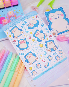 Snrlax Sticker Sheet