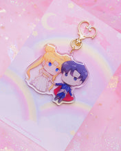 Load image into Gallery viewer, Usagi&amp;Tuxedo Acrylic Keychain
