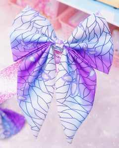 Purple Butterfly Bow Hair Clip