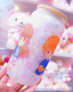 Fruba Characters Glass Can 16oz