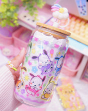 Load image into Gallery viewer, Kawaii White Dog Glasscan Cup 16oz [Made to Order]