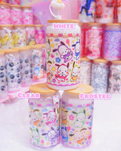 Load image into Gallery viewer, Kawaii White Dog Glasscan Cup 16oz [Made to Order]