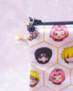 Narut0 Characters Flat Pouch Bag