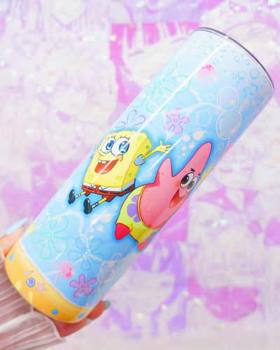 BFF Sponge & Star 20oz Stainless Steel Tumbler [Made to Order]