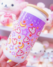 Load image into Gallery viewer, Magical Bunny Glasscan Cup 16oz [Made to Order]