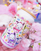 Load image into Gallery viewer, Kawaii White Dog Glasscan Cup 16oz [Made to Order]