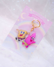 Load image into Gallery viewer, Sponge and Patrick Acrylic Keychain