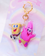 Load image into Gallery viewer, Sponge and Patrick Acrylic Keychain