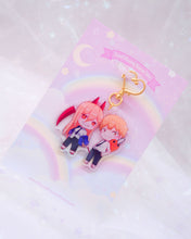 Load image into Gallery viewer, Denji &amp; Power Keychain