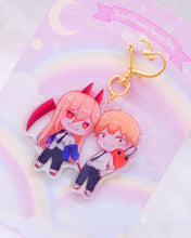 Load image into Gallery viewer, Denji &amp; Power Keychain
