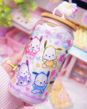 Load image into Gallery viewer, Kawaii White Dog Glasscan Cup 16oz [Made to Order]
