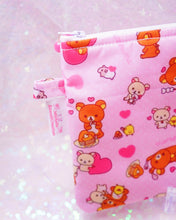 Load image into Gallery viewer, Kuma Hearts Flat Pouch Bag