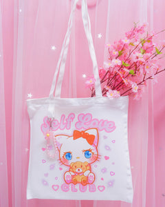 Self Love Kitty Club Tote Bag [Made to Order]