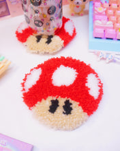 Load image into Gallery viewer, Red Mushroom Rug Coaster