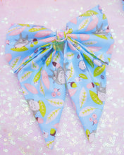 Load image into Gallery viewer, Blue Toro Bow Hair Clip