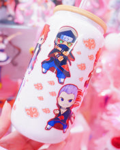 Load image into Gallery viewer, Akatsuki Chibi Characters Glasscan Cup 16oz [Made to Order]