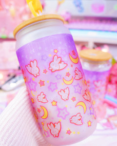 Magical Bunny Glasscan Cup 16oz [Made to Order]