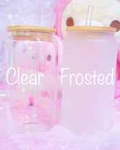 Load image into Gallery viewer, Pink Kuma Sakura Glasscan Cup 16oz [Made to Order]