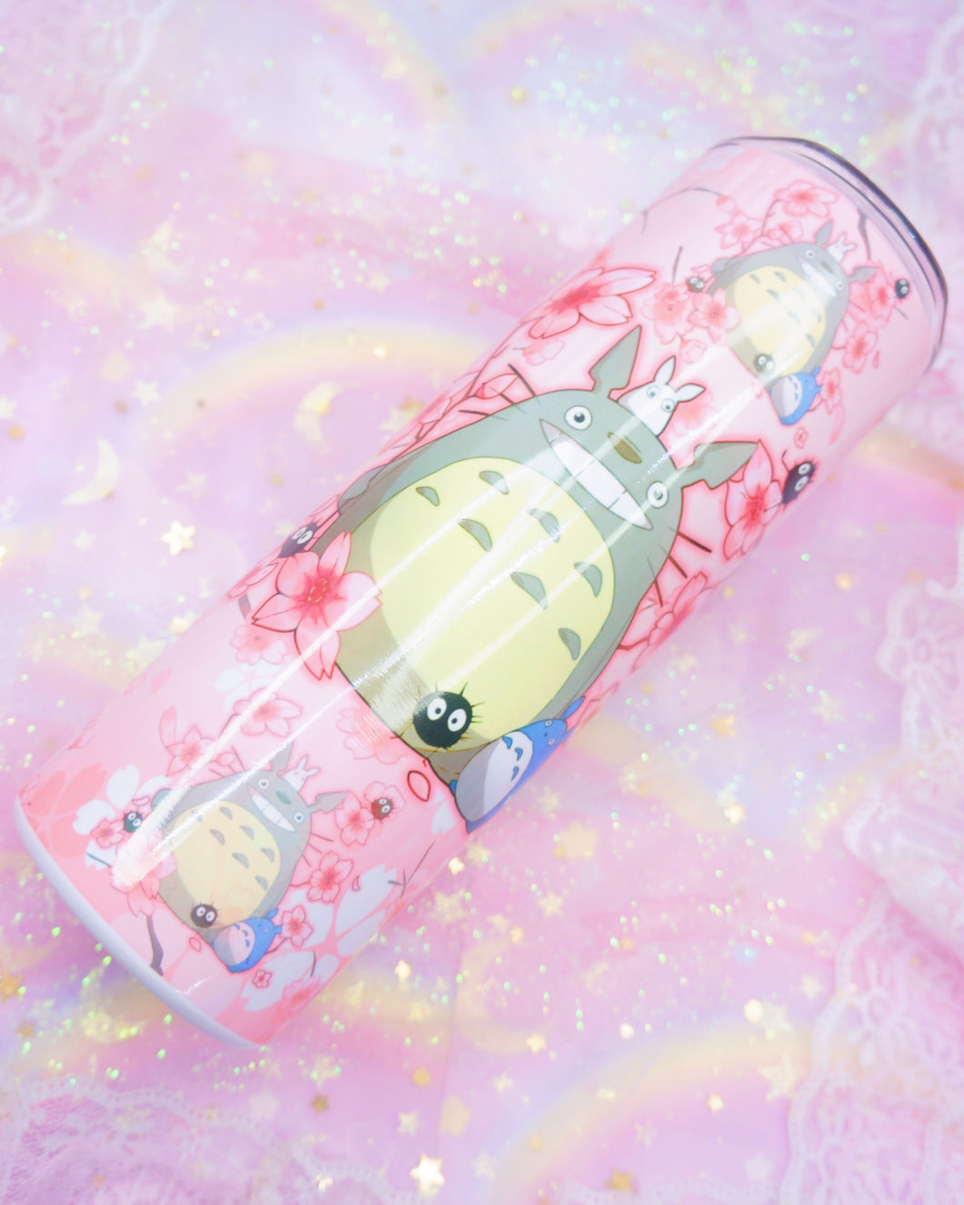 Totoro Cherry Blossom 20oz Stainless Steel Tumbler