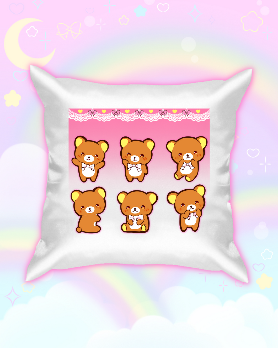 Brown Kuma Decorative Pillow Cover [Made to Order]