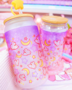 Magical Bunny Glasscan Cup 16oz [Made to Order]
