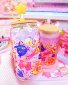 Magical Girl Theme Glasscan Cup 16oz [Made to Order]
