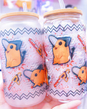 Load image into Gallery viewer, Pochi Chainsaw Dog Glass Can 16oz