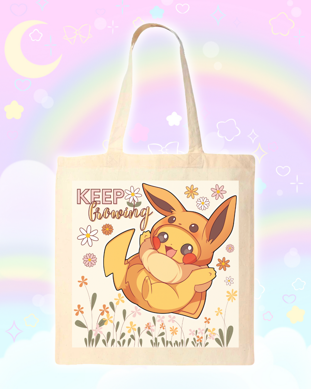 Keep Growing Motivational Tote Bag