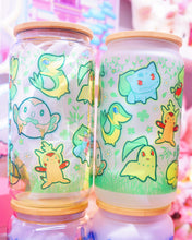 Load image into Gallery viewer, Pokemon Starters Glass Can 16oz  [Made to Order]