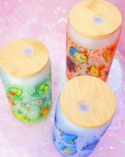 Load image into Gallery viewer, Pokemon Starters Glass Can 16oz  [Made to Order]