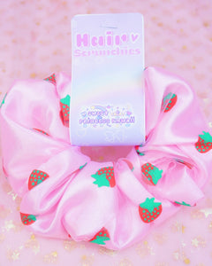 Kawaii Pink Hair Scrunchies