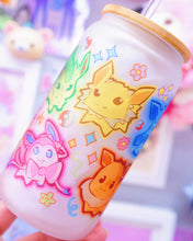 Load image into Gallery viewer, Eeveelution Glass Can 16oz [Made to Order]