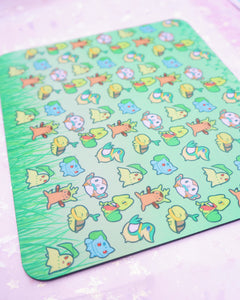 Grass Type Cuties Mouse Pad