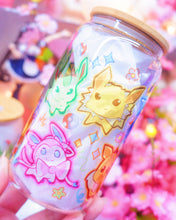 Load image into Gallery viewer, Eeveelution Glass Can 16oz [Made to Order]