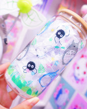 Load image into Gallery viewer, Totoro and Soots Glass Can 16oz