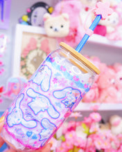 Load image into Gallery viewer, Cute Puppy Glasscan Cup 16oz