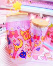 Load image into Gallery viewer, Magical Girl Theme Glasscan Cup 16oz [Made to Order]