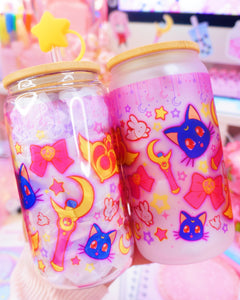Magical Girl Theme Glasscan Cup 16oz [Made to Order]