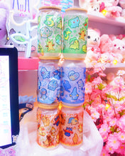 Load image into Gallery viewer, Pokemon Starters Glass Can 16oz  [Made to Order]