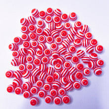 Load image into Gallery viewer, Red Christmas 10mm Beads