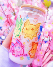 Load image into Gallery viewer, Eeveelution Glass Can 16oz [Made to Order]