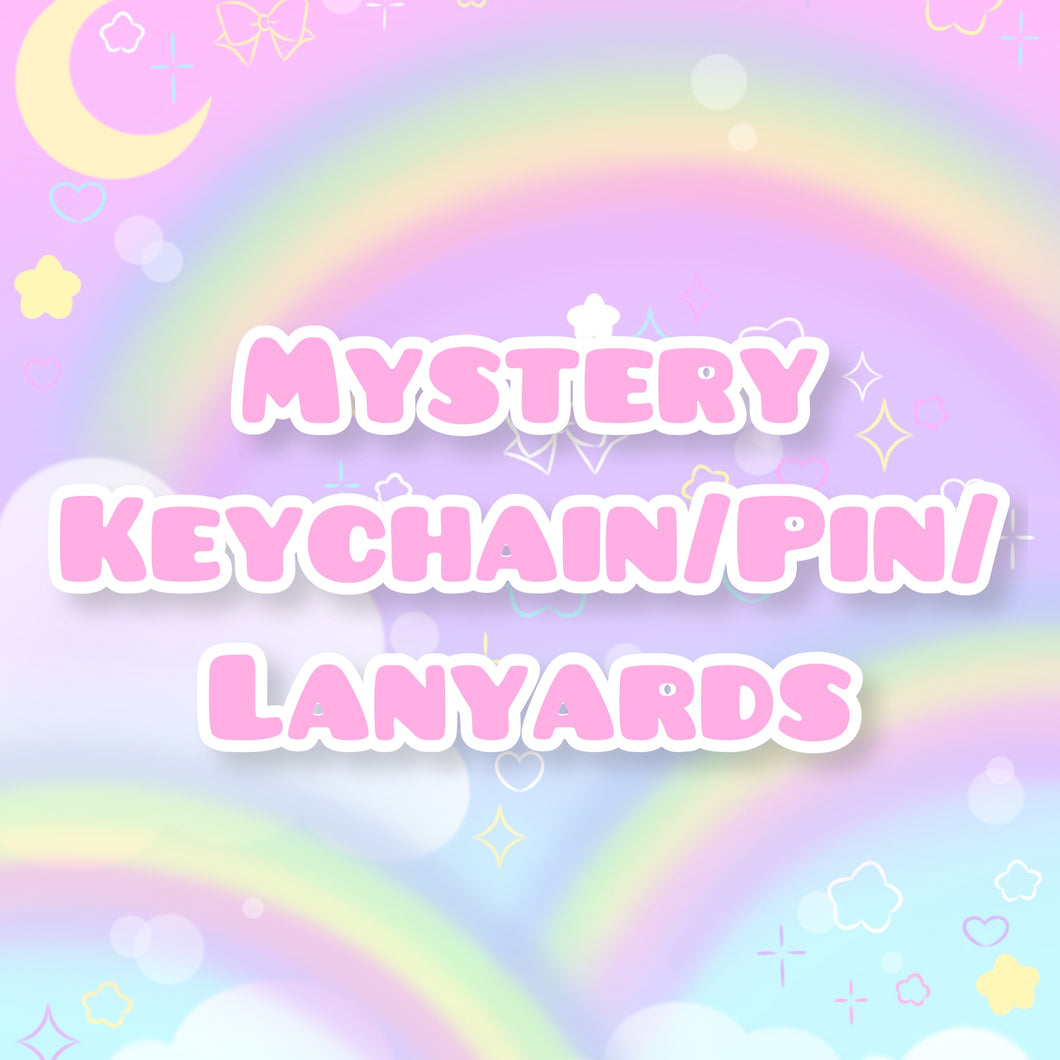 Mystery Keychain, Pins or Lanyard